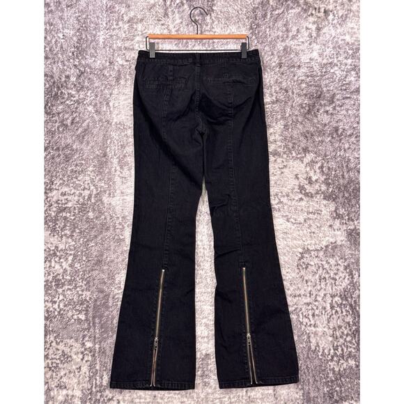Anthropologie Jeans 27 Womens Pilcro High Rise Boot Flare Trouser Black Denim - Picture 2 of 7